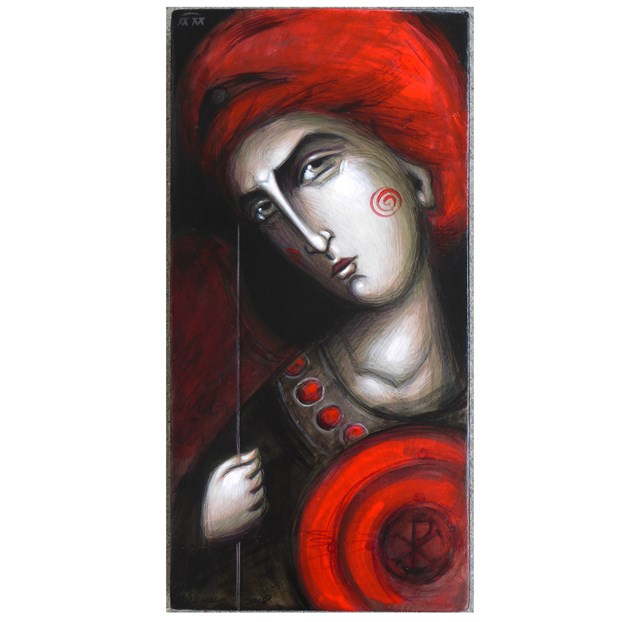 Obraz do salonu artysty Anna Makać pod tytułem ikona "Archanioł Michał"