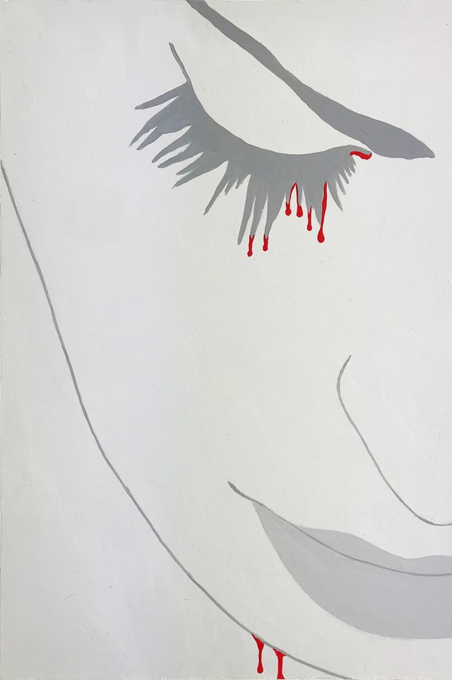 Obraz do salonu artysty Viola Tycz pod tytułem Ze śmiercią jej do twarzy IX