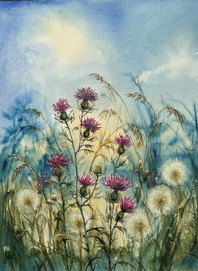 Obraz do salonu artysty Bożenna Niewinowska pod tytułem Kolory łąki