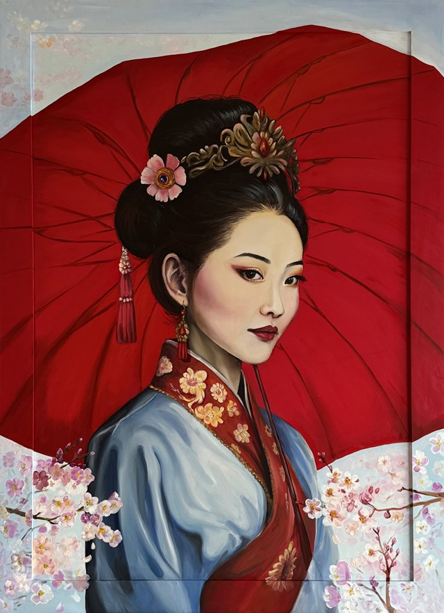 Obraz do salonu artysty Monika Bartkowiak - Zawadzka pod tytułem Geisha 