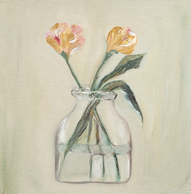 Obraz do salonu artysty Van Luong pod tytułem Kwiaty nr 48