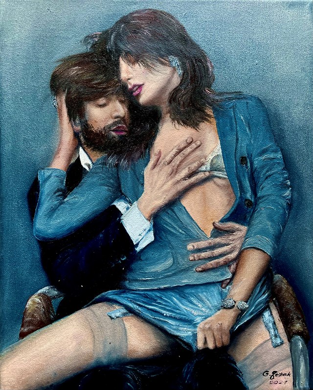 Obraz do salonu artysty Grażyna Jeżak pod tytułem Erotyk