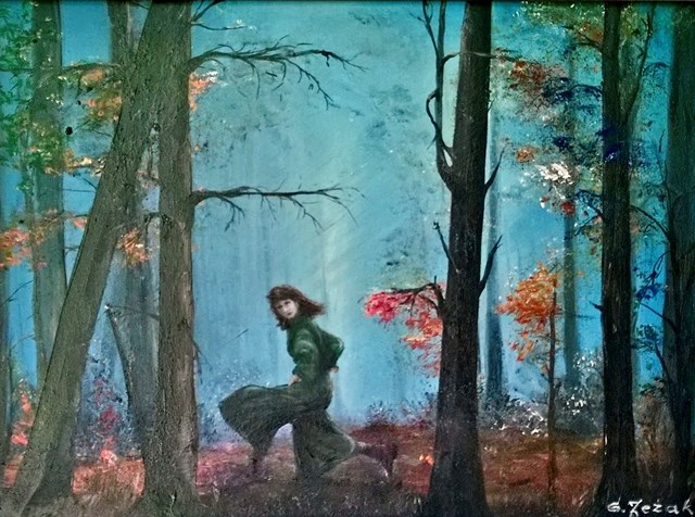 Obraz do salonu artysty Grażyna Jeżak pod tytułem Tajemniczy las