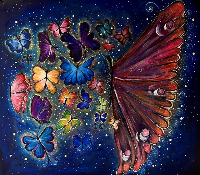 Obraz do salonu artysty Katarzyna Biskupska pod tytułem Motyle