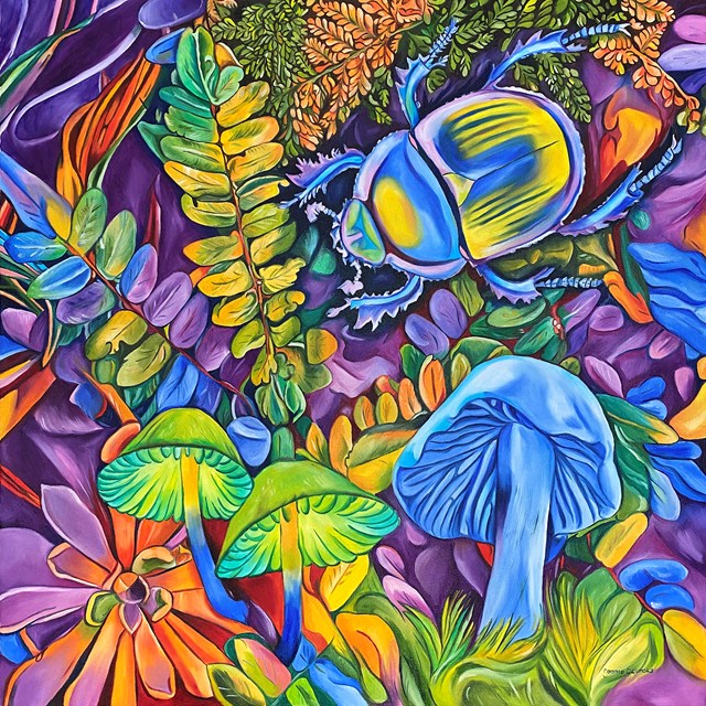 Obraz do salonu artysty Joanna Szumska pod tytułem Kwiat paproci