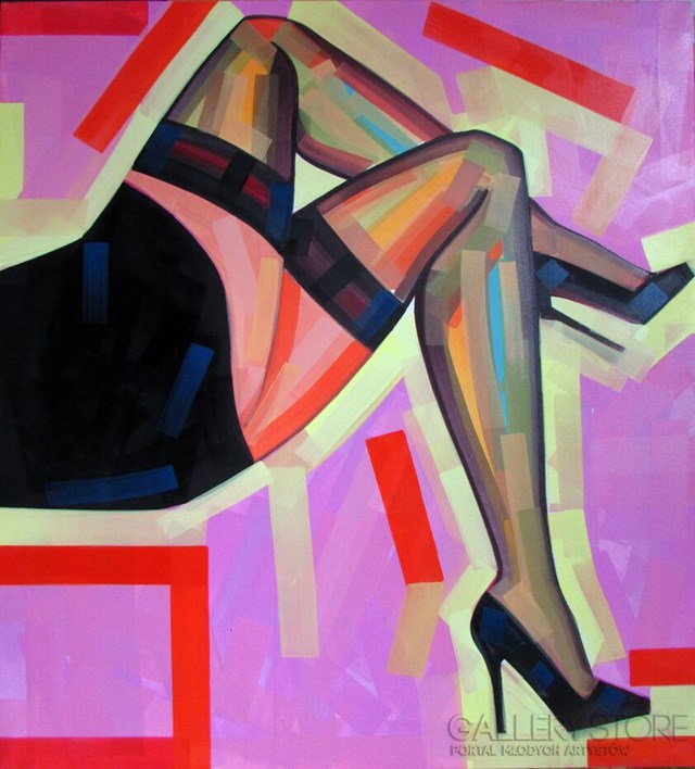 Living room painting by Piotr Kachny titled MidLight
