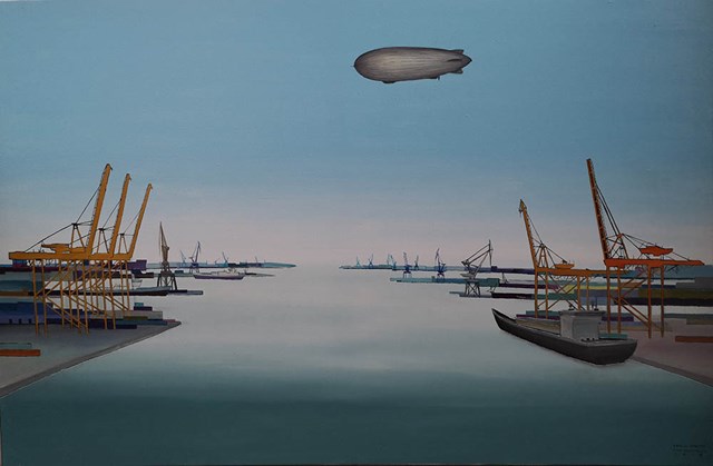 Obraz do salonu artysty Michał Mroczka pod tytułem Port orientalny