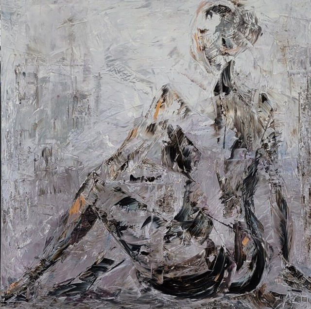 Obraz do salonu artysty Aleksandra Zielińska-Misiun pod tytułem Ona II