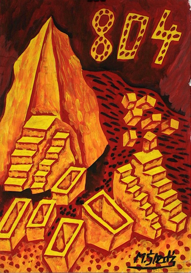 Obraz do salonu artysty Mirosław Śledź pod tytułem Machu Picchu ( z wystawy Głusza )