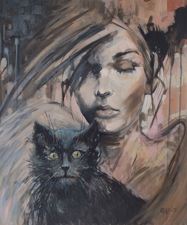 Obraz do salonu artysty Agnieszka Mitura-Bagińska pod tytułem "Nie jestem czarownicą"