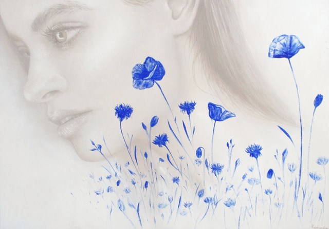Obraz do salonu artysty Dominika Kędzierska pod tytułem Blue XIV