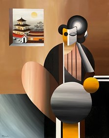 Obraz do salonu artysty Paulina Taranek pod tytułem Pokój z widokiem na Edo