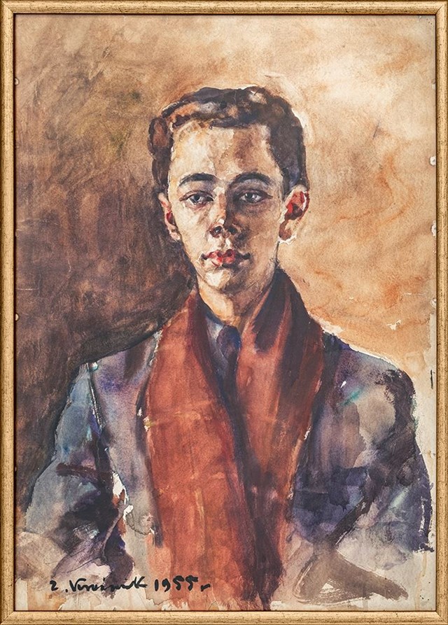 Obraz do salonu artysty Zdzisław Kraśnik pod tytułem Portret młodego mężczyzny
