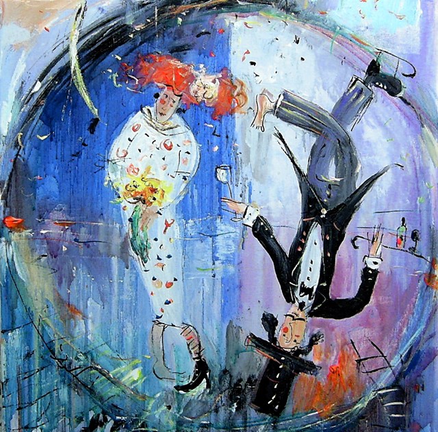 Obraz do salonu artysty Dariusz Grajek pod tytułem Taniec miłości...