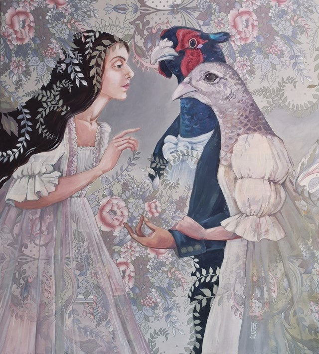 Obraz do salonu artysty Nadia Siemek pod tytułem Ukryte marzenia Bernadety (Maskarada)