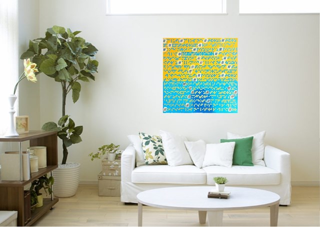 Hashtag - visualisation by Ryszard Rabsztyn