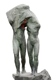 Rzeźba do salonu artysty Olga Prokop-Miśniakiewicz pod tytułem Wyjście z raju