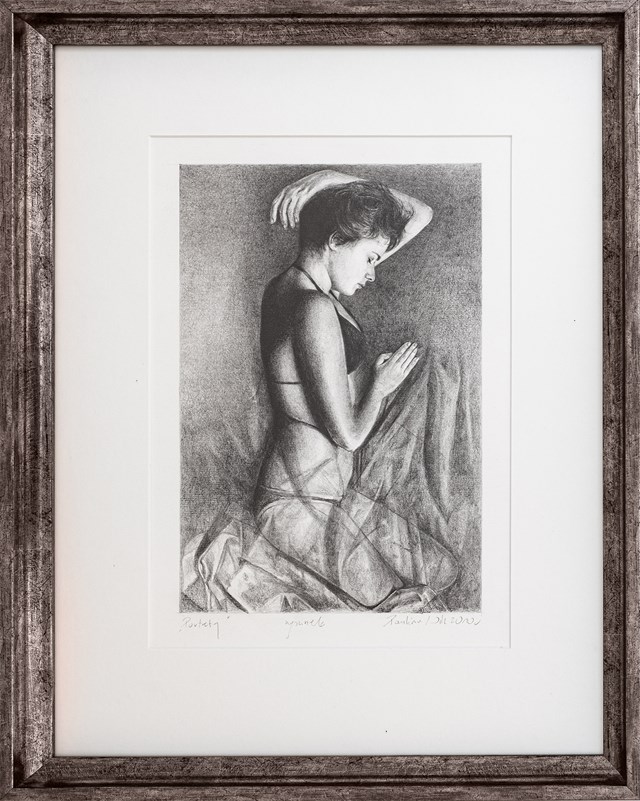 Z cyklu Portrety (Portret śpiącej I) - wizualizacja pracy autora Paulina Wilk