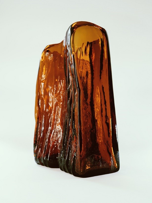 Living room sculpture by Katarzyna Zasada titled Arctica - Amber