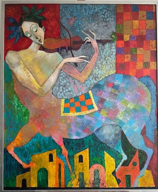 Obraz do salonu artysty Jan Bonawentura Ostrowski pod tytułem Centaur ze skrzypcami