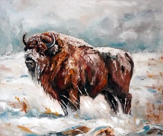 Obraz do salonu artysty Andżelika Kucharska pod tytułem Wisent