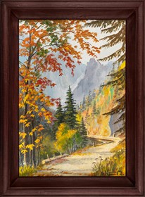 Obraz do salonu artysty Bronisław Kłosowski pod tytułem Pejzaż górski jesienny