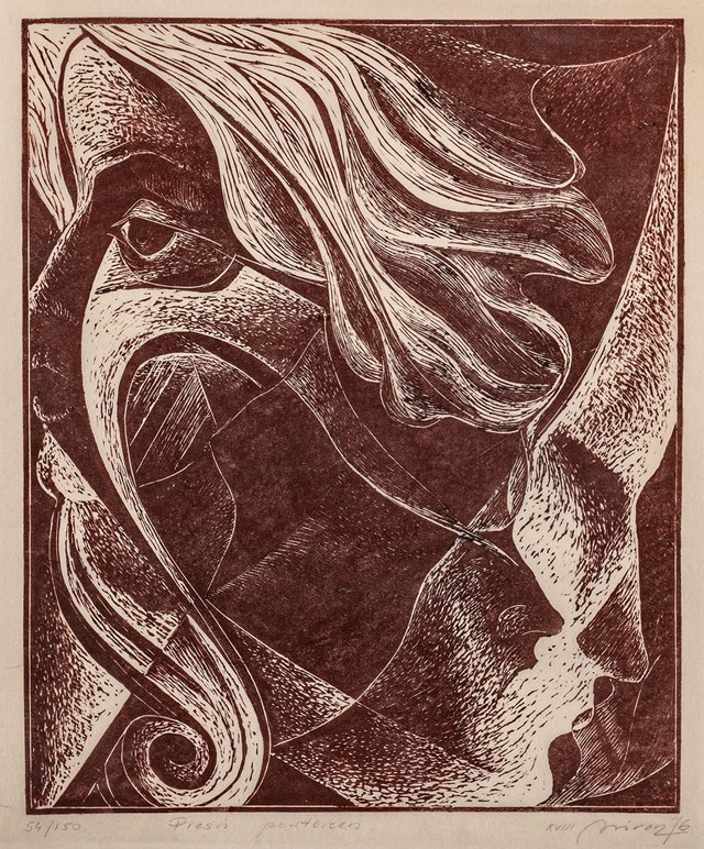 Grafika do salonu artysty Mirosław Długosz (Miron) pod tytułem Pieśń powtórzeń 54/150