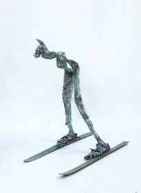 Living room sculpture by Paweł Rubaszewski titled Where are those three trees around the bend