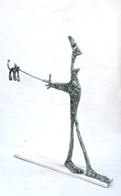 Living room sculpture by Paweł Rubaszewski titled Walkies