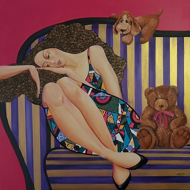 Living room painting by Iwona Wierkowska-Rogowska titled Who will love us