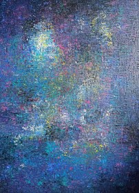 Obraz do salonu artysty Kamil Gos pod tytułem Migotliwa geologia ciszy