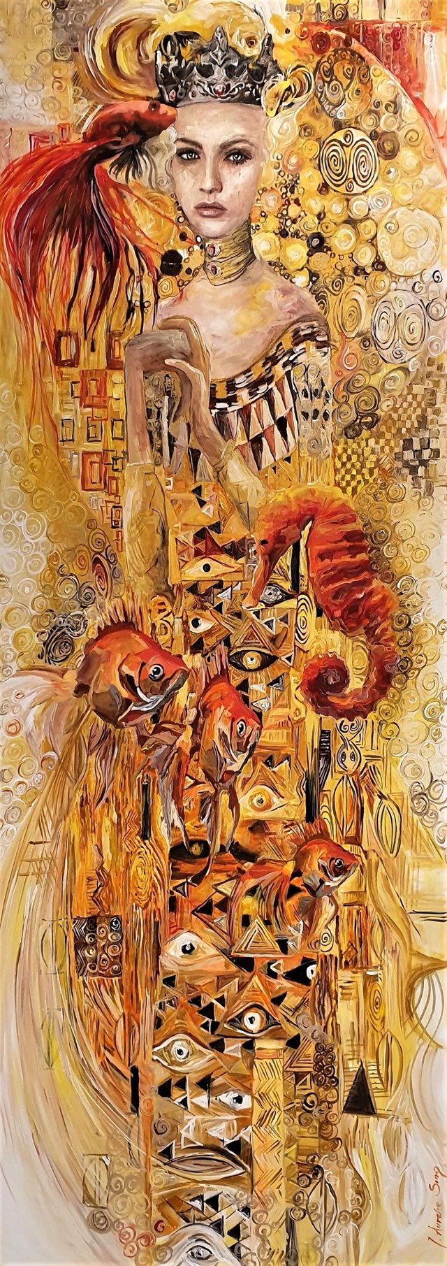 Obraz do salonu artysty J. Aurelia Sikiewicz-Wojtaszek pod tytułem Queen
