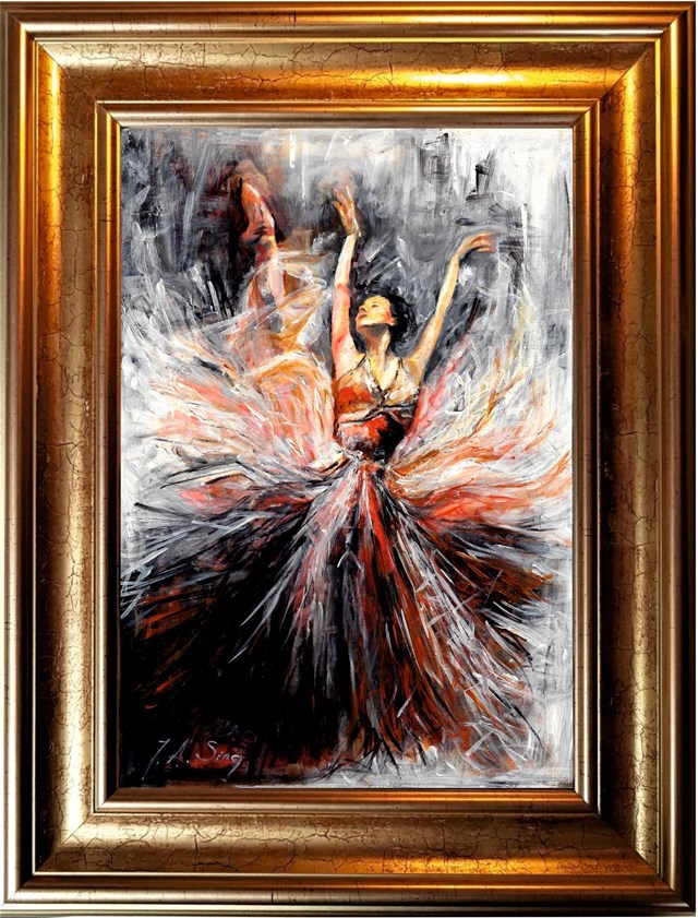 Obraz do salonu artysty J. Aurelia Sikiewicz-Wojtaszek pod tytułem Baletnica IV