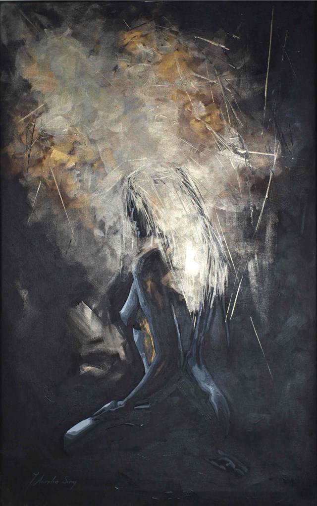 Obraz do salonu artysty J. Aurelia Sikiewicz-Wojtaszek pod tytułem Poemat Anioła