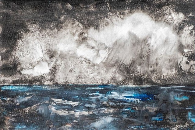 Obraz do salonu artysty Anna Forycka-Putiatycka pod tytułem Chmury nad morzem