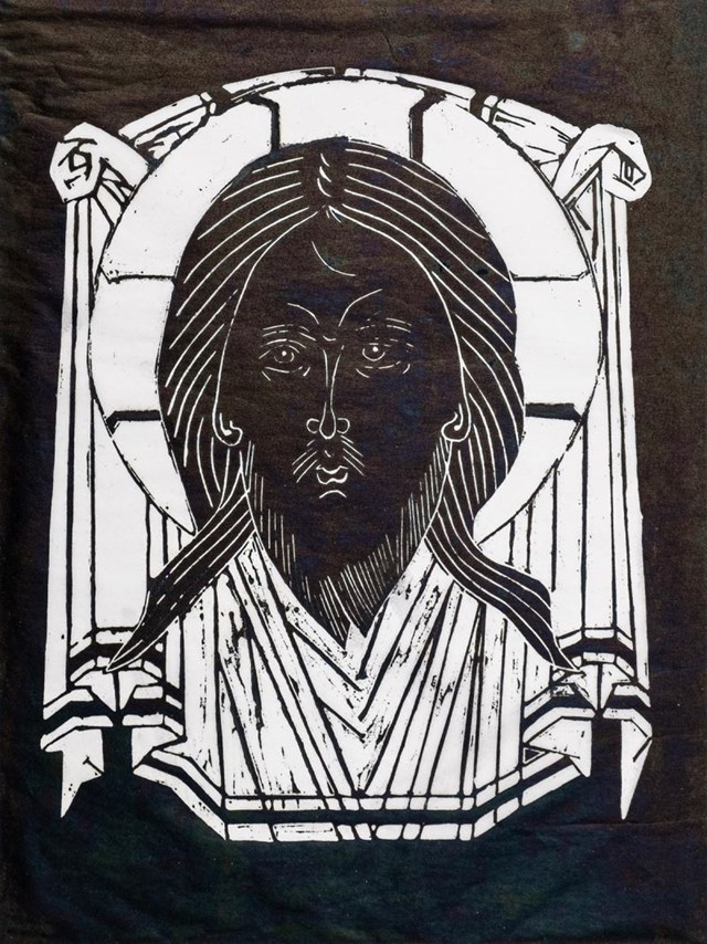 Grafika do salonu artysty Anna Forycka-Putiatycka pod tytułem Oblicze Chrystusa