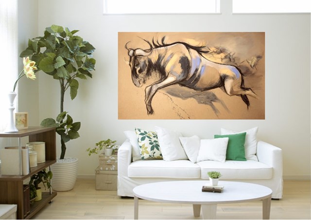 Wildebeest - visualisation by Aleksandra Wiszniewska