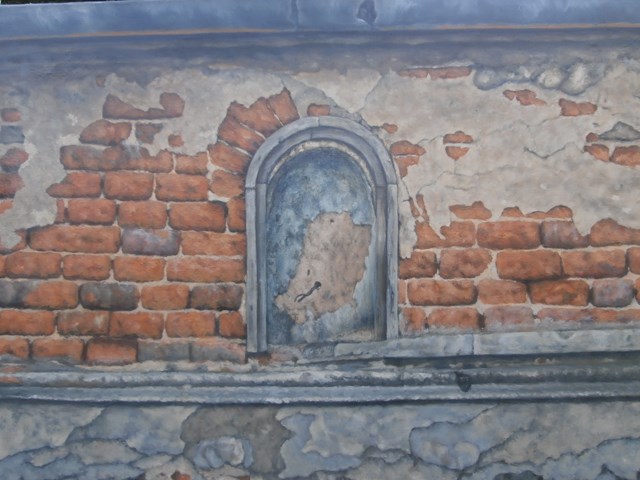 Obraz do salonu artysty Jan Bembenista pod tytułem Miejsce po kapliczce