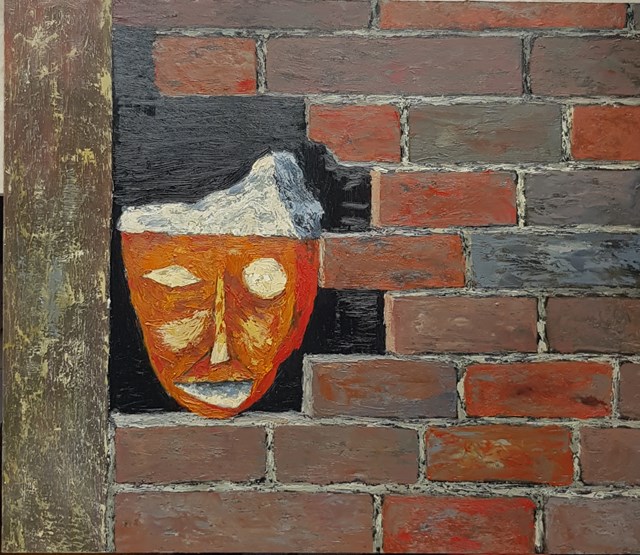 Obraz do salonu artysty Jan Bembenista pod tytułem Dziurawy mur
