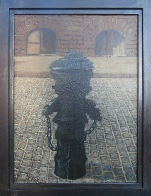 Obraz do salonu artysty Jan Bembenista pod tytułem Stary hydrant