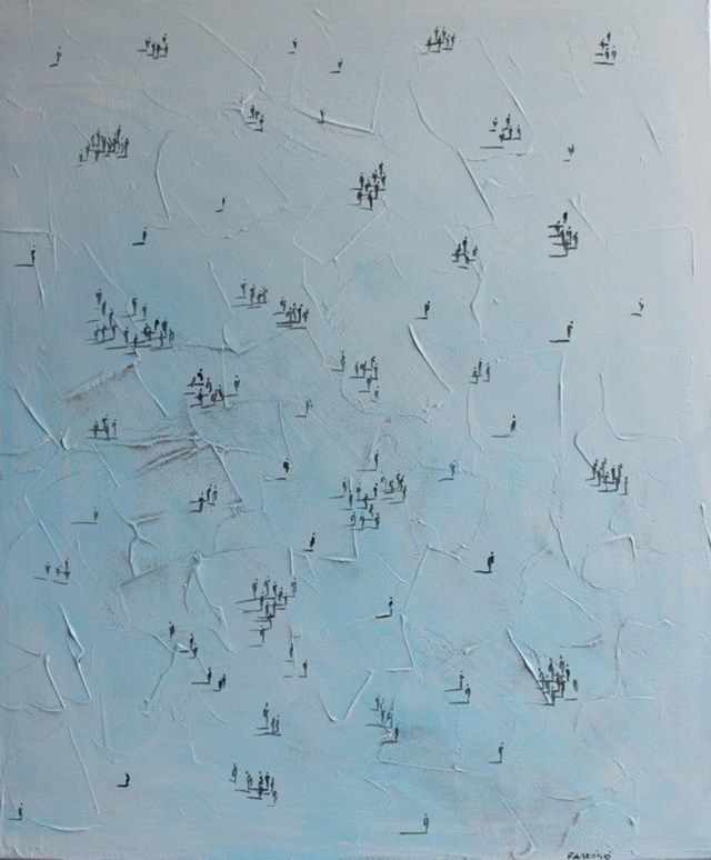 Obraz do salonu artysty Filip Łoziński pod tytułem Spacerujący