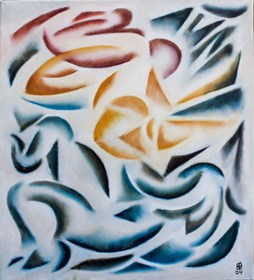 Obraz do salonu artysty Marcin Wilk pod tytułem Ikar w pocałunku słońca