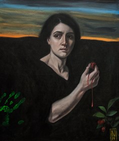 Living room painting by Marcin Wilk titled Balladyna