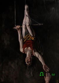 Living room painting by Marcin Wilk titled Romeo and Juliet