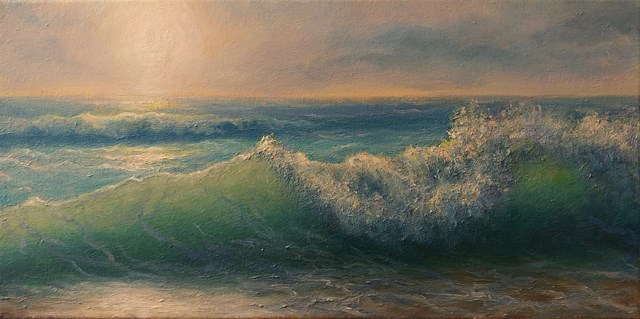Living room painting by Leonid Dudiy titled Wave