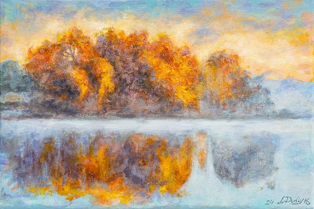 Living room painting by Leonid Dudiy titled Autumn