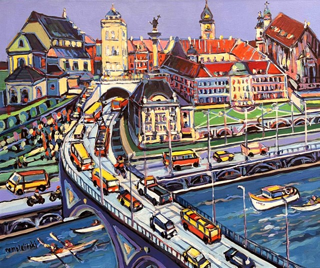 Obraz do salonu artysty Piotr Rembieliński pod tytułem Warszawa