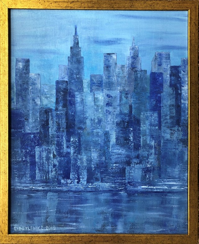 Obraz do salonu artysty Danuta Niklewicz pod tytułem Manhattan - impresja