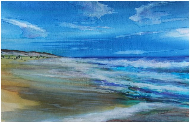 Obraz do salonu artysty Joanna Magdalena pod tytułem Moliets i ocean