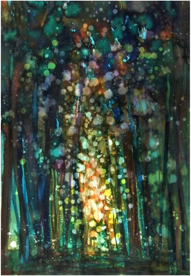 Obraz do salonu artysty Joanna Magdalena pod tytułem Drzwi do lasu